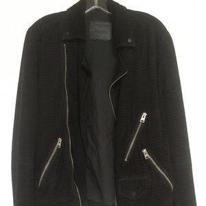 All Saints Miller Suede Moto Jacket